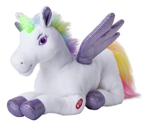 Animal De Peluche De Unicornio Con Alas Batientes - Juguete Color Purple