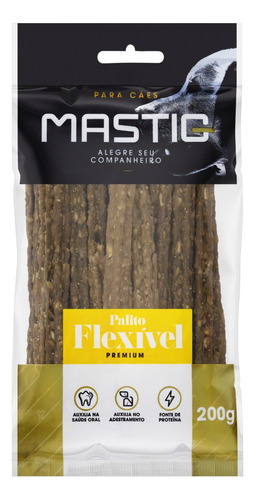 Palito Mastigável Flexível para Cães Bacon Mastig Premium 200g