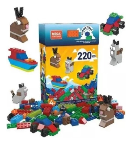 Set De Construcción Animales Mega Construx 220 Piezas Lego