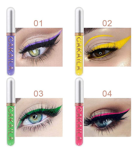Karnar Juego De Delineador De Ojos Líquido Mate De 8 Colores