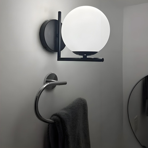 Lámpara Led De Pared Globo Bola Cristal Mate De 60w