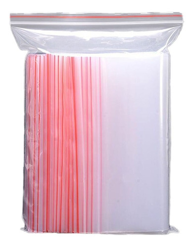 Saco Saquinho Zip Lock Hermético 15x22 C/ 100un Plástico