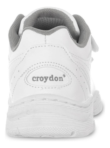Imagen 5 de 8 de Zapatos Colegial 11 New Blanco Para Niño Y Niña Croydon