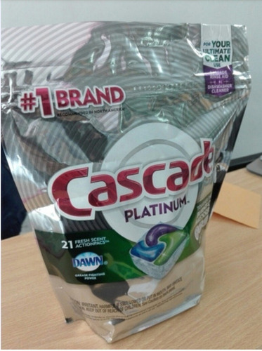 Cascade Platinum 21 Pastillas + Abrillantador Cascade 250ml