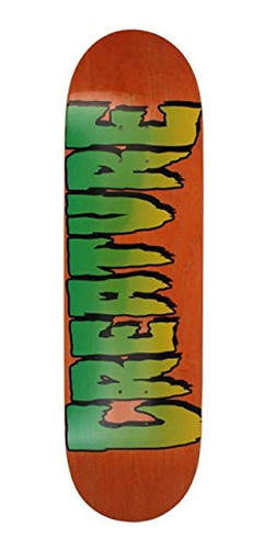 Creature Skateboard Deck Logo Stumps Orange 8.80'' X 31.95''