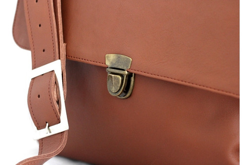 Imagen 2 de 4 de Morral De Cuero- Modelo Francisco-