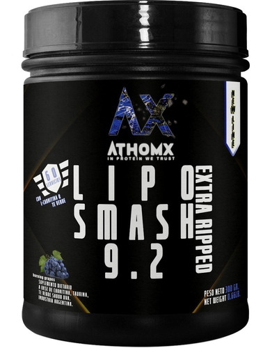 Lipo Smash 92 Ripped Athomx Quemador De Grasas Carnitina Te