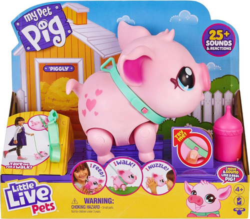 Little Live Pets Mi Cerdo Mascota Piggly Interactivo Sonidos