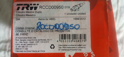 Vendo Cilindro Mestre Duplo