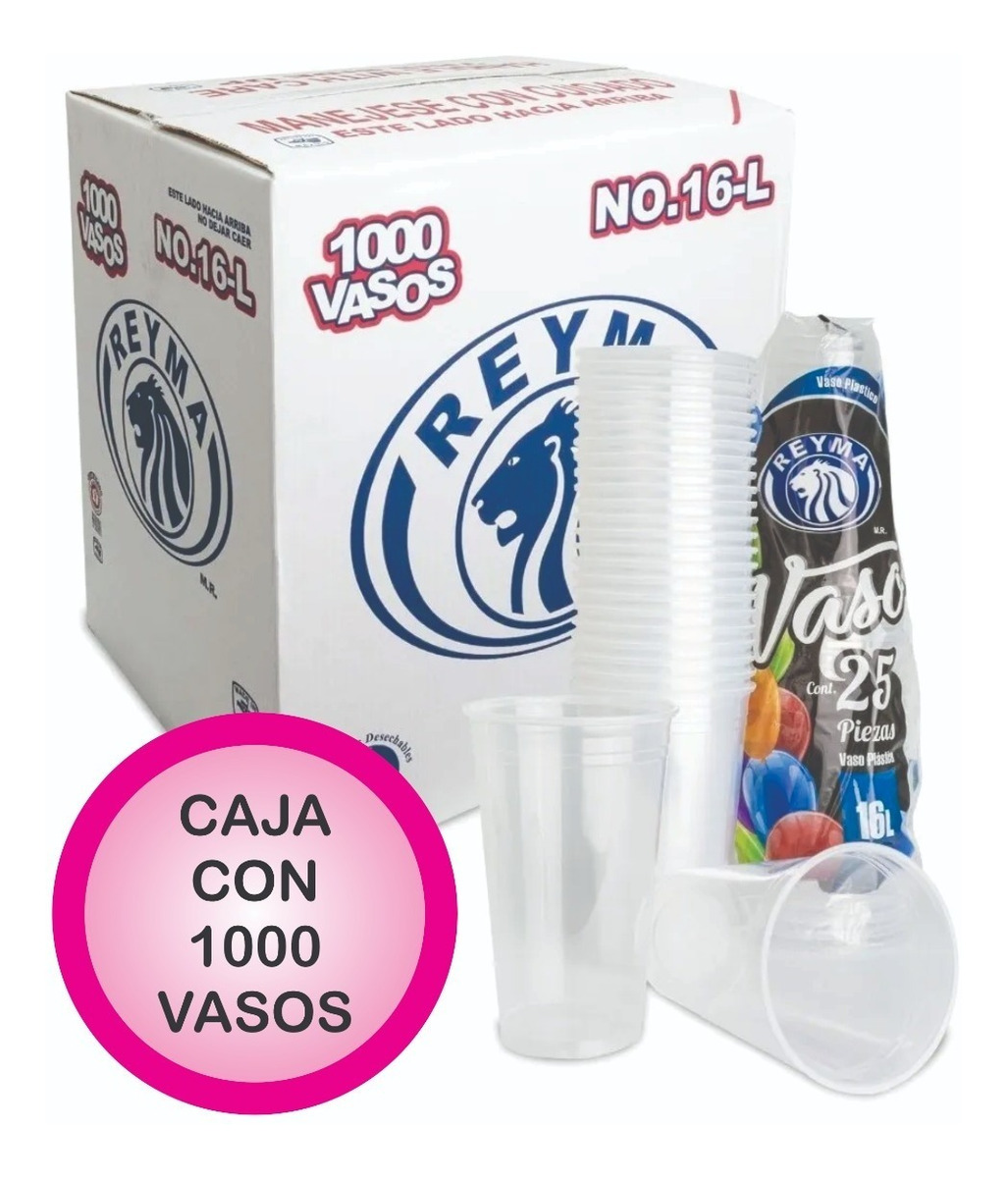 Vaso 16l Marca Reyma 16 Onzas Caja On 1000 Piezas Meses Sin Intereses