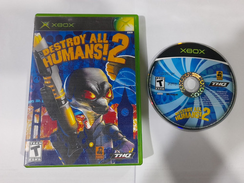 Destroy All Humans 2 Portada Impresa Para Xbox Clasico