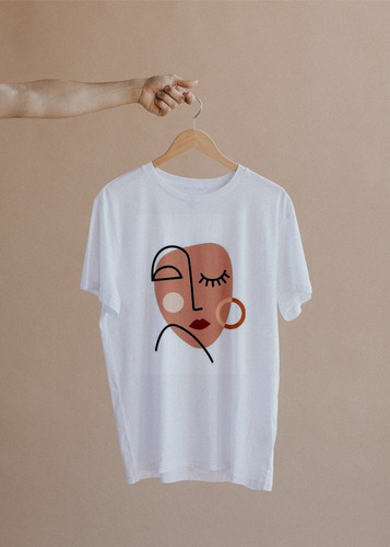 Camiseta De Mujer Diseño Kinesthetic Rostro Arte