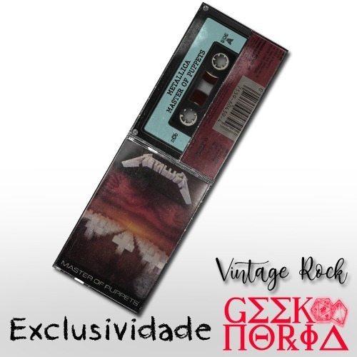 Marcador Magnético Vintage Tape Rock - Metallica