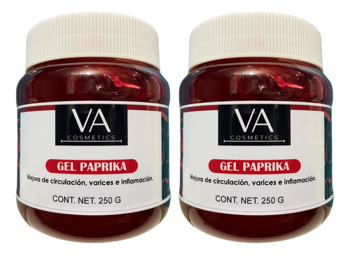 Gel De Paprika Para Flacidez ,celulitis,tonificante 2pz