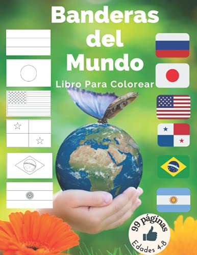 Libro Para Colorear Las Banderas Del Mundo: 198 Banderas En