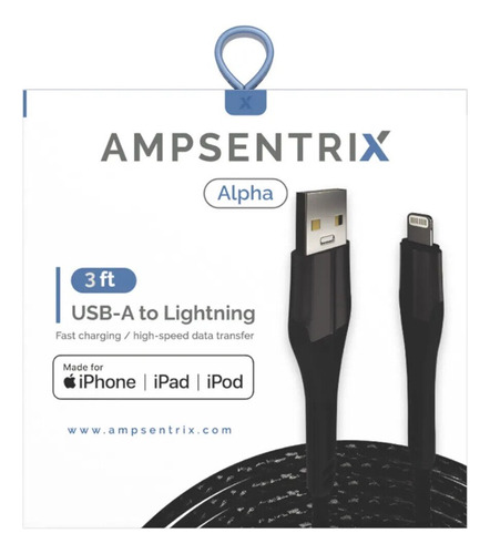 Cable Ampsentrix Infinity Usb A Lightning 1m