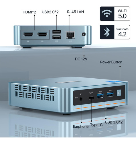 Mini Pc Peland N95 Intel Alder Lake De 12ª Generación, 16 Gb