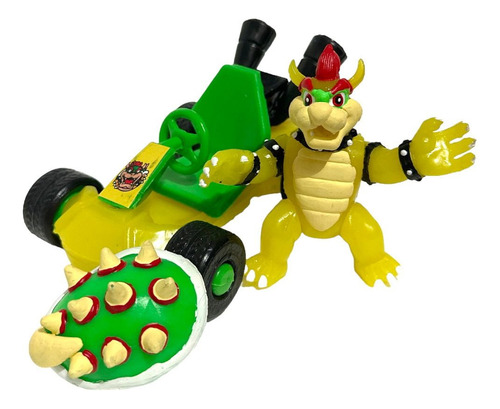 Figura/juguete Super Mario Kart Carro Con Luz De Bowser