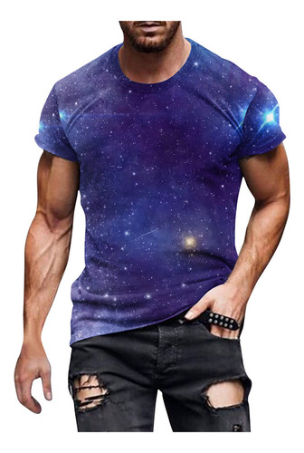 Nueva Camiseta Creativa Para Hombre Con Estampado 3d De Rayo