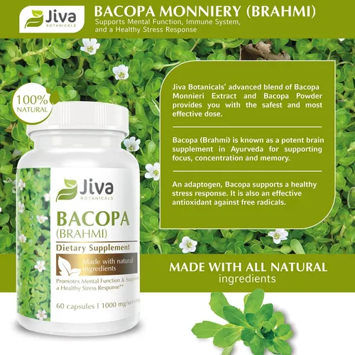 Suplemento Cápsulas De Bacopa Monn - Unidad a $3282