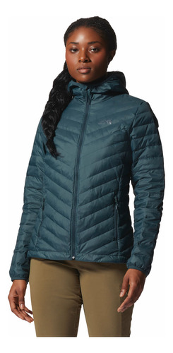 Campera Mhw Glen Al.d.hoody Mujer (blue Spruce)