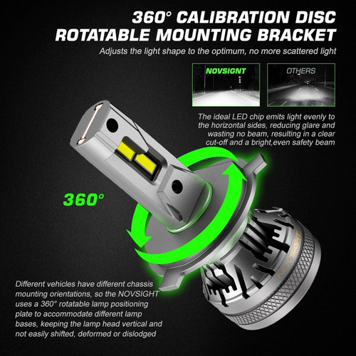 Par Luces Led Canbus 9012 Hir2 22000 Lumen / Sosegur