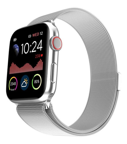 Smartwatch Metálico Para iPhone Android  Ritmo Cardiaco