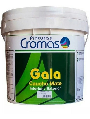 Pintura De Caucho Clase A Cromas Cuñete Mandarina