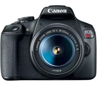 Canon Camara Eos T7 Dslr Con Lente De 18-55mm