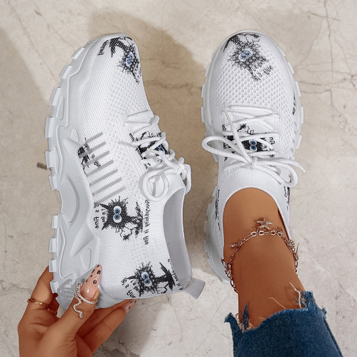 Zapatos Deportivos Casuales Transpirables De Moda Para Mujer