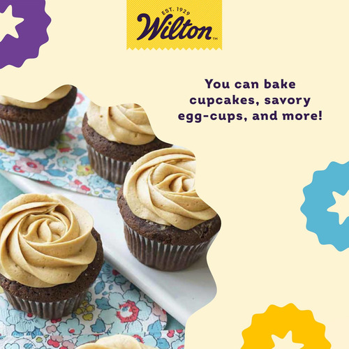 Pan De Muffins Wilton Ever Glide: Disfrute De Muffins Ideal