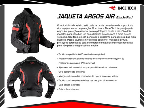 jaqueta race tech argos air