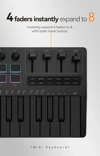 Controlador Midi M-vave Smk-37 Pro 16 Pads | Parcelamento sem juros