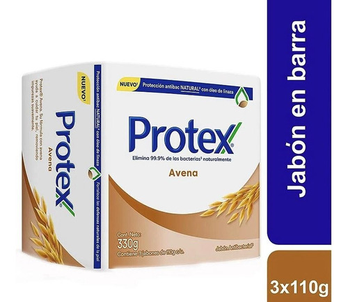 Jabon Protex Avena Tripack - g a $114