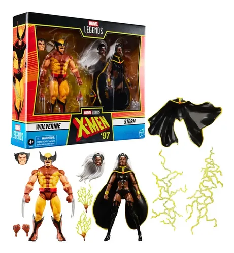 Marvel Legends X-men 97 Wolverine & Storm Action Figure | Frete grátis