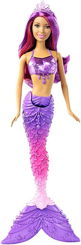 Barbie Sirena Gem Muñeca De Moda, Pelo Púrpura