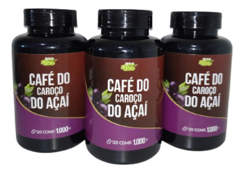 Kit Café Caroço Do Açai 2 X 120 Comprimidos Cada 1000mg