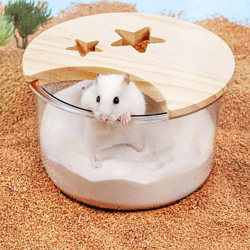 Caja De Baño De Arena Para Hámster, Redondo Pequeño