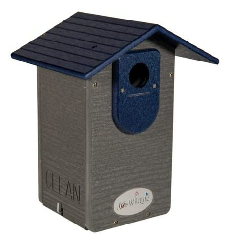 Casa Pájaros Azules Reciclada Con Ventana Y Puerta Limpieza 