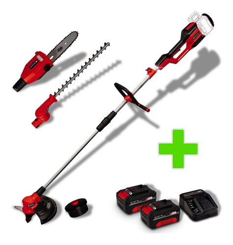 Imagen 1 de 10 de Cortacerco Bordeadora 3en1 Inalambrico Einhell Baterias 4 Ah