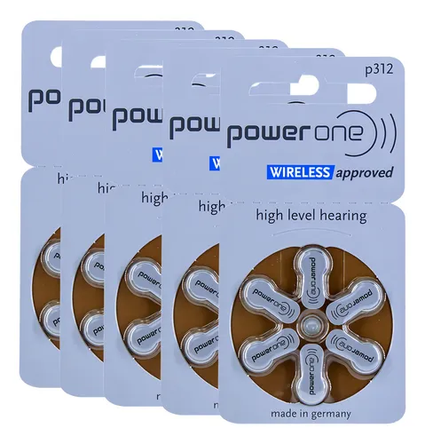 comprar Pilha Auditiva 312 Power One Bateria Pr41 kit 30 unidades