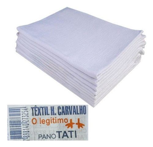Pano De Prato Branco Pé De Galinha O Legitimo Kit Com 10