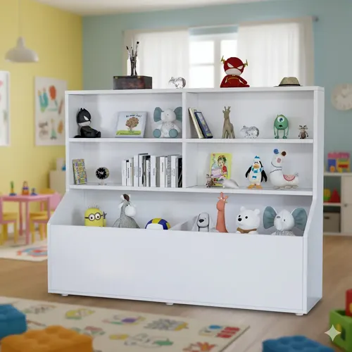 Estante Disciplinadora Infantil Porta Brinquedos E Livros