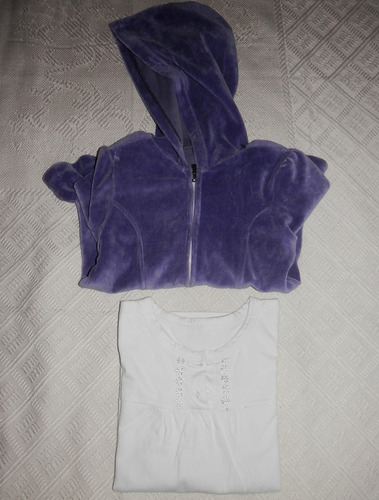 Lote Campera Con Capucha Y Camiseta Pappolino-niña 3 Años