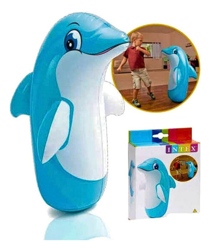 Porfiado Juguete Inflable Antiestres Delfin Para Niños