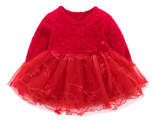 Vestido De Ropa For Niña Recién Nacida, Trajes De Encaje Bo