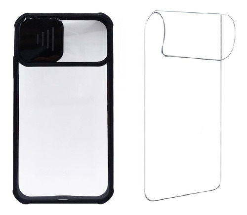 Carcasa Para iPhone 12/12 Pro Protector De Camara + Mica 