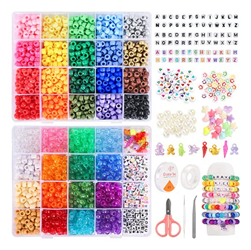 3510 Piezas 36 Colores, Cuentas De Pony Granel, Kit De ...