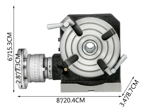 Mesa Rotativa Horizontal/vertical 4 Pulgadas 4 Ranuras Vevor