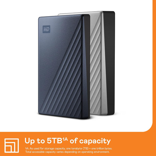 Wd 5tb My Passport Ultra, Azul, Disco Duro Externo Portát...